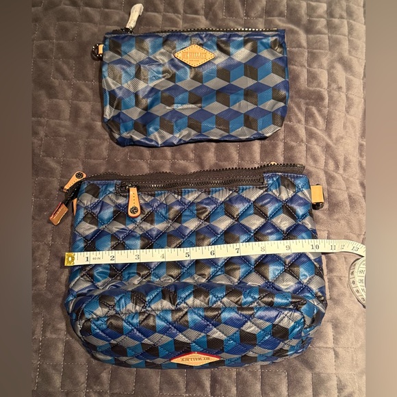 🖤 MZ Wallace Metro Scout in blue / black geo print - Picture 7 of 8